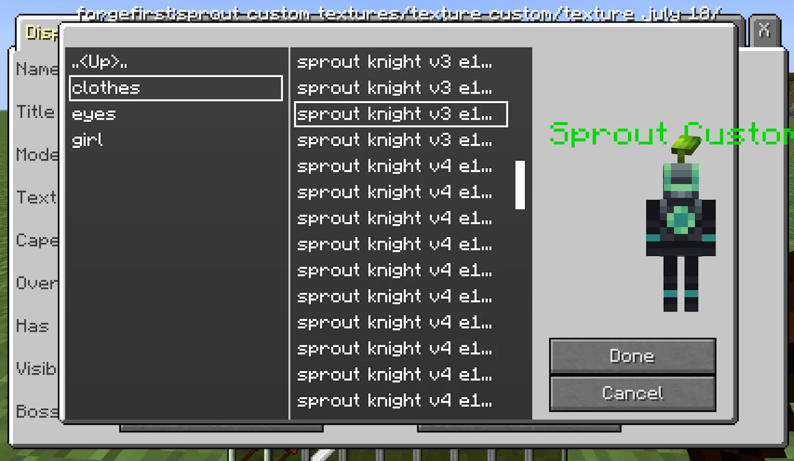 More Sprouts+ MCreator Mobs, Моды, Minecraft