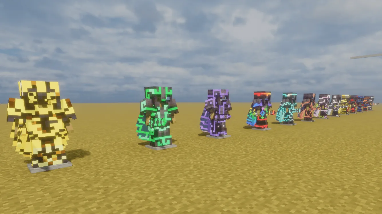 Glowing Trim Ultimate — скриншот 9 (Текстуры, Minecraft)