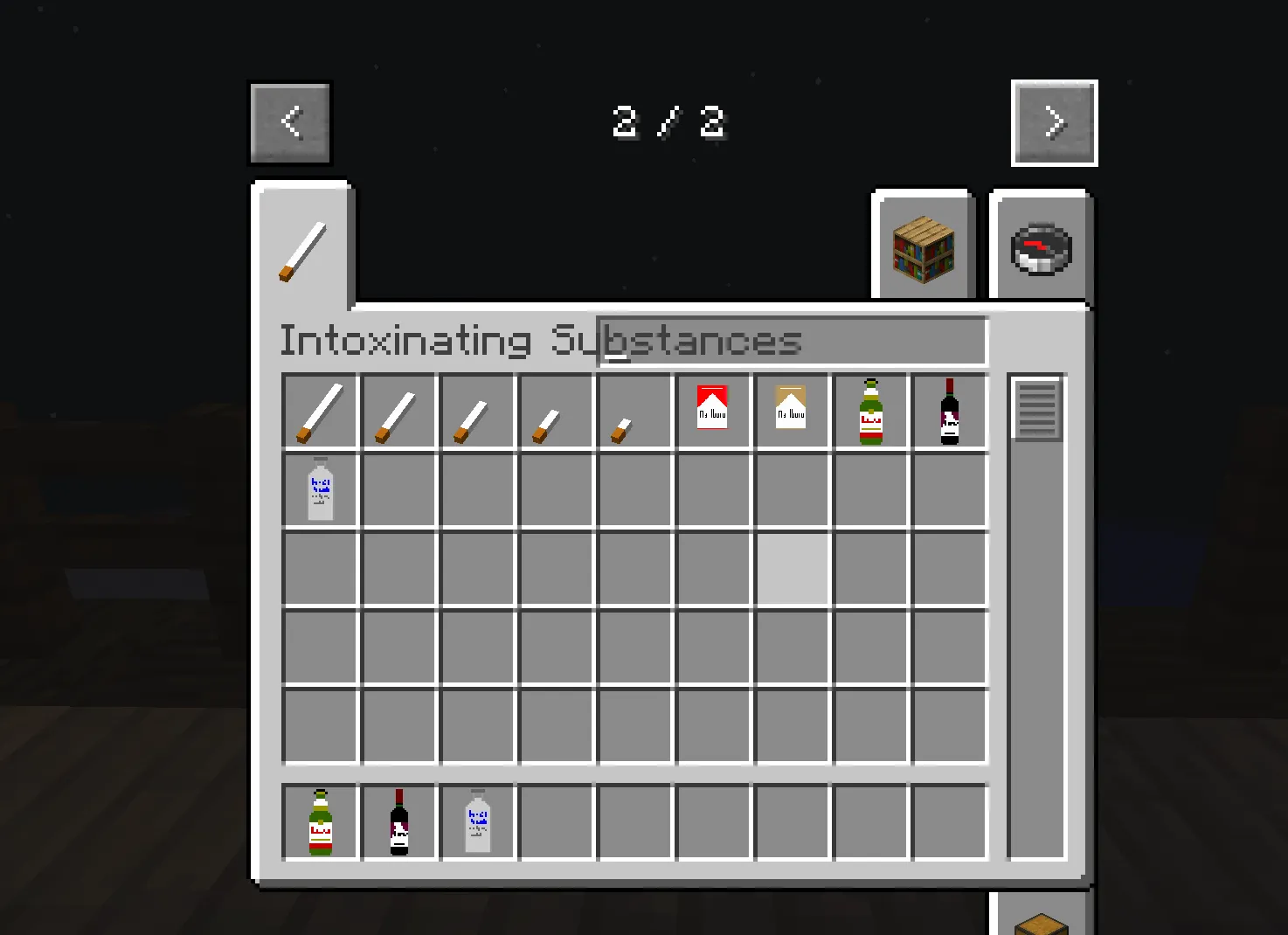 Intoxinating Substances, Моды, Minecraft