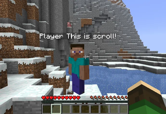 Scroll — скриншот 1 (Плагины, Minecraft)