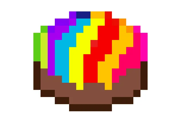 Kawaii World rainbow items — скриншот 7 (Текстуры, Minecraft)