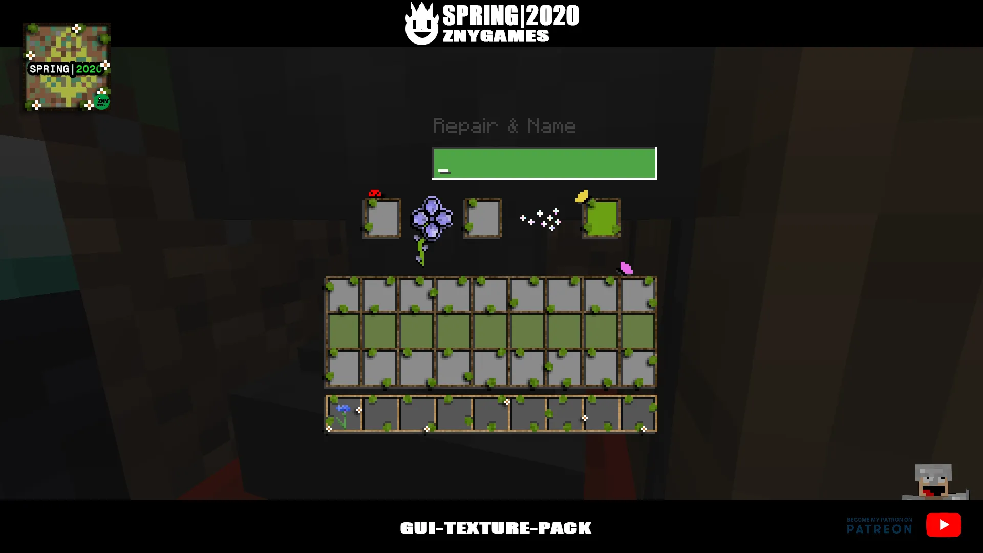 Spring|2020 🌻🌼🌷 - GUI-TEXTURE-PACK — скриншот 11 (Текстуры, Minecraft)