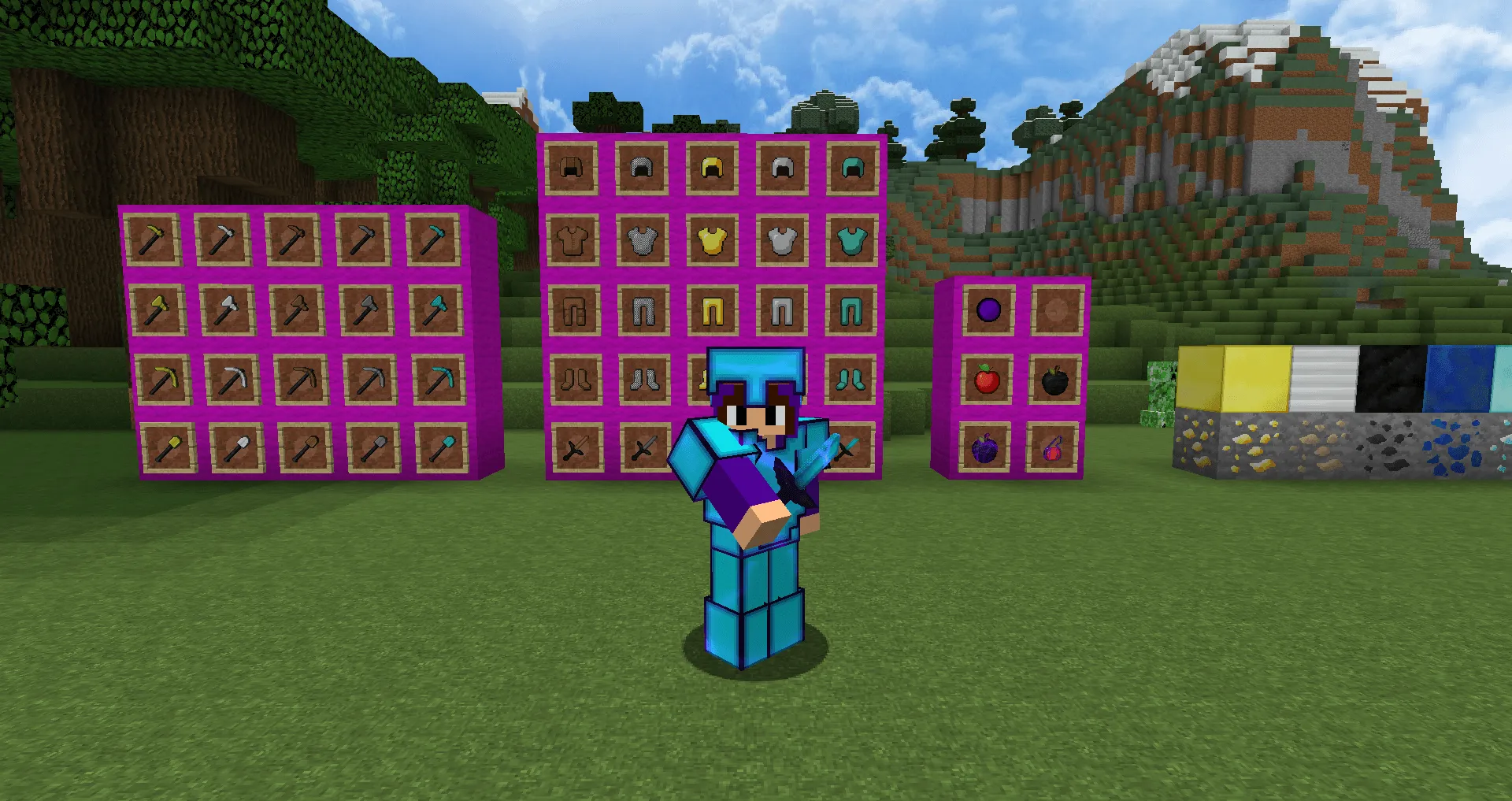 blue128 - v7remake [x128] — скриншот 4 (Текстуры, Minecraft)