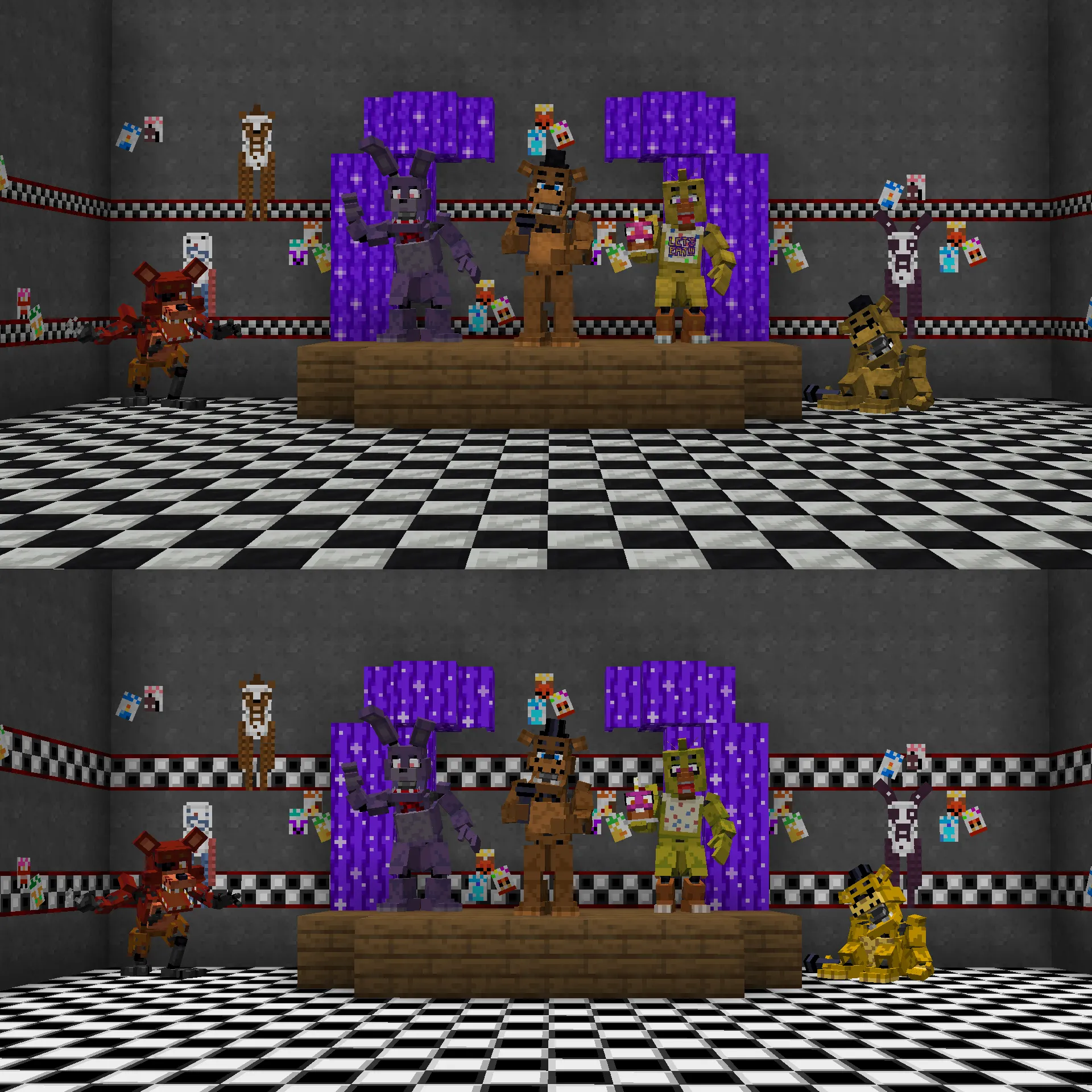 Freddy Fazcraft Texture Backport — скриншот 2 (Текстуры, Minecraft)