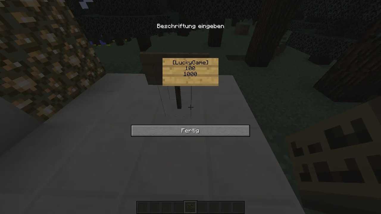 LuckyGame — скриншот 1 (Плагины, Minecraft)