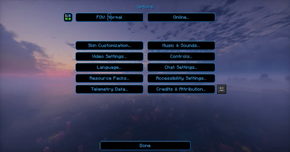 SI: Legacy UI - Darkmode Blue [DISCONTINUED], Текстуры, Minecraft