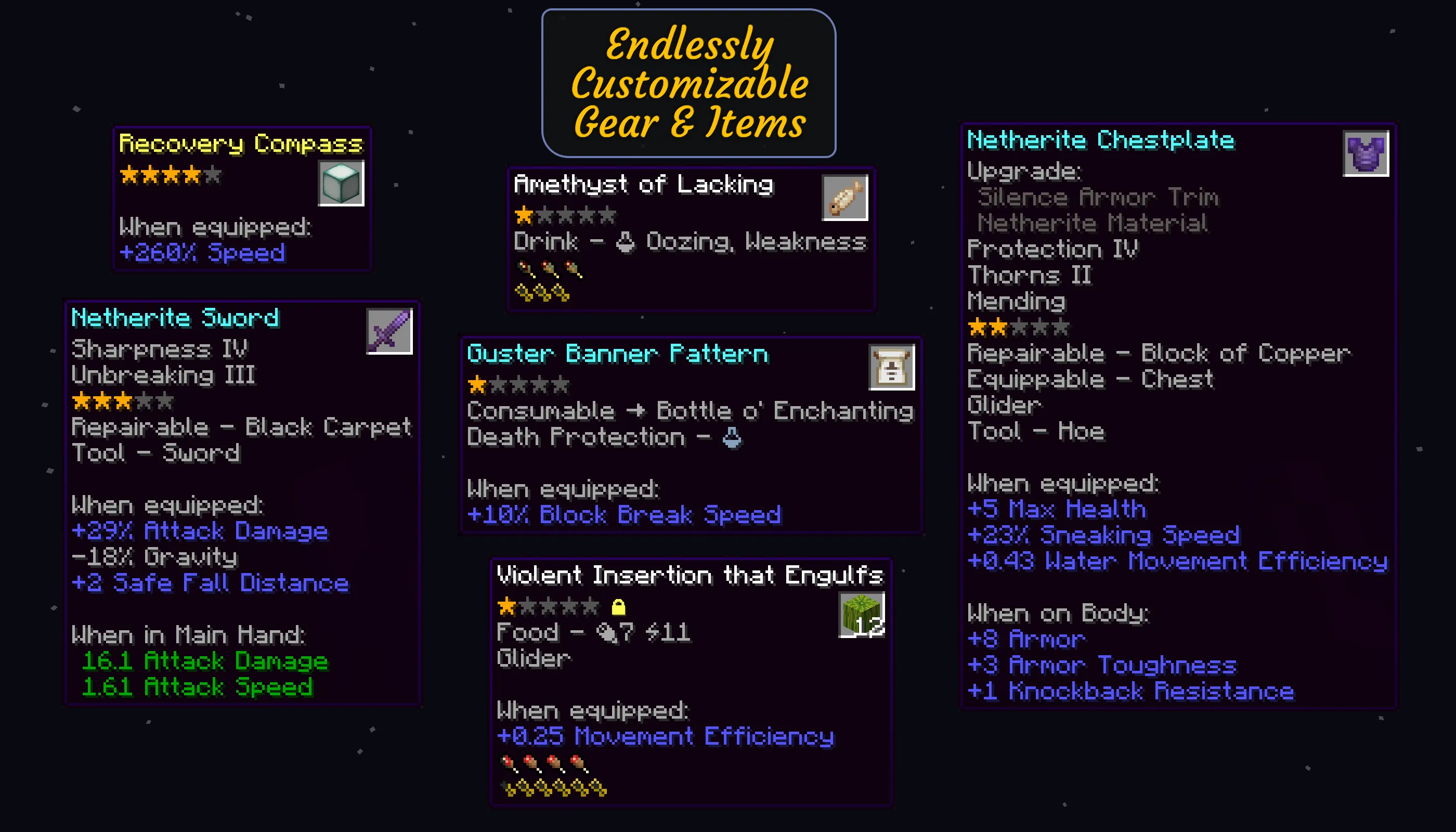 Random Item Skyblock, Дата-паки, Minecraft