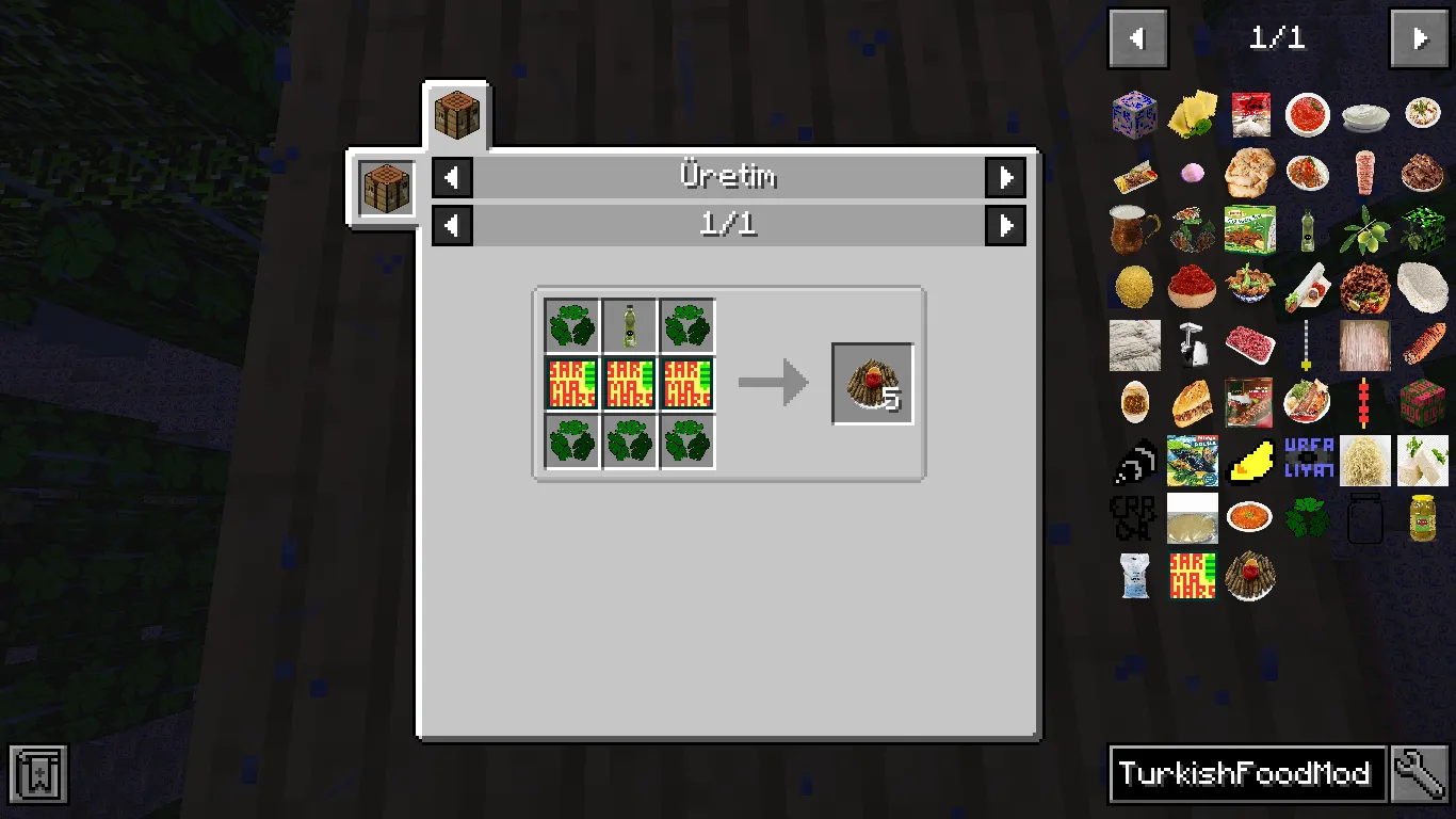 The Turkish Food Mod — скриншот 1 (Моды, Minecraft)