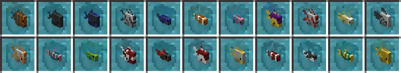fish bucket variants — скриншот 6 (Текстуры, Minecraft)