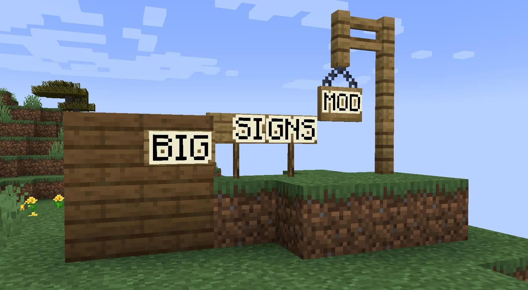 Big Signs, Моды, Minecraft