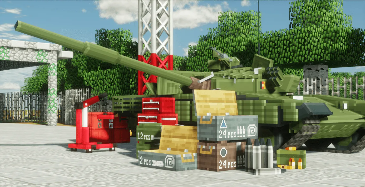 [IV/MTS] Q.M.P [Qawsed Military pack] — скриншот 5 (Моды, Minecraft)