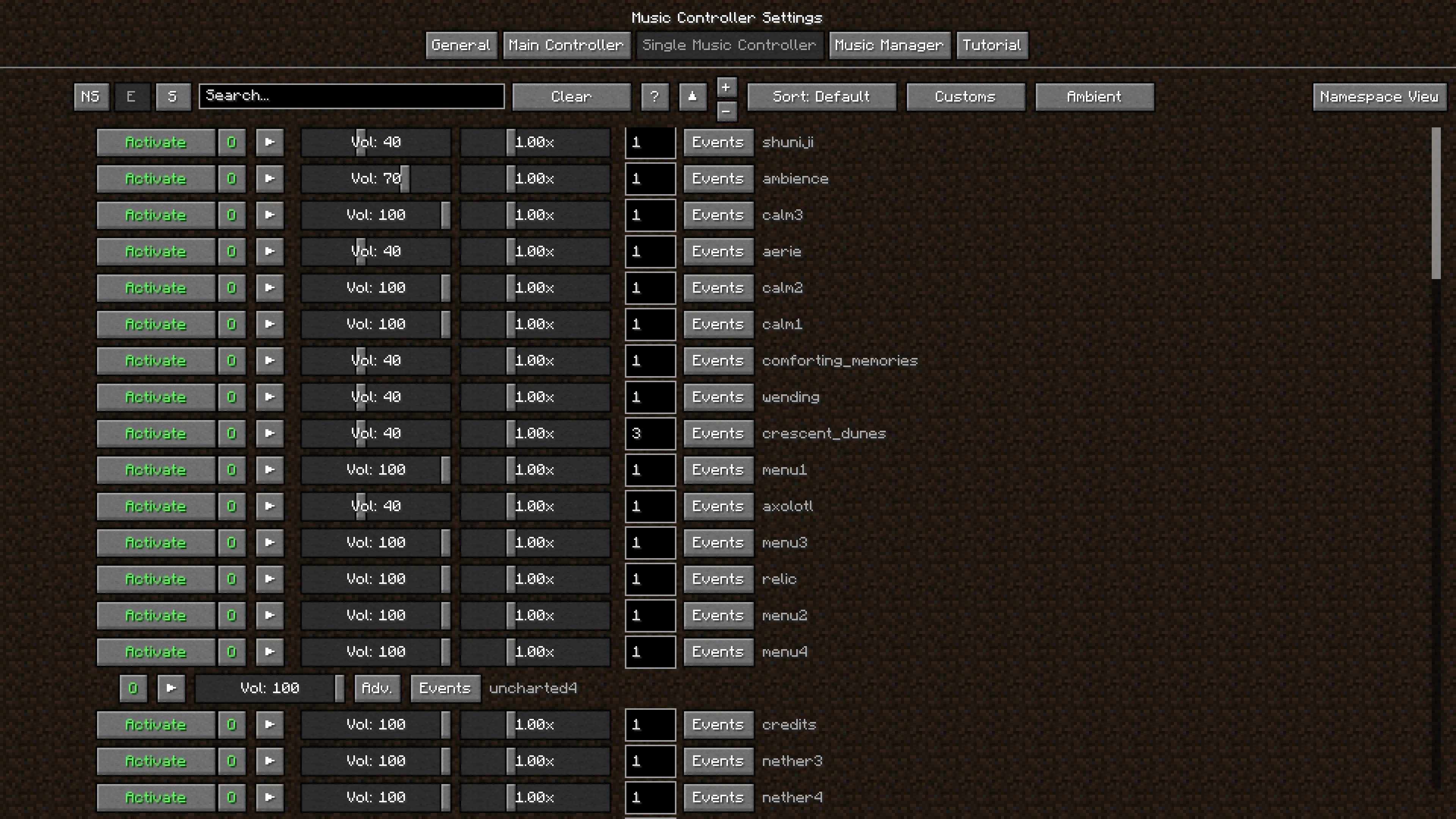 Ambient Music Player + Music Controller — скриншот 7 (Моды, Minecraft)