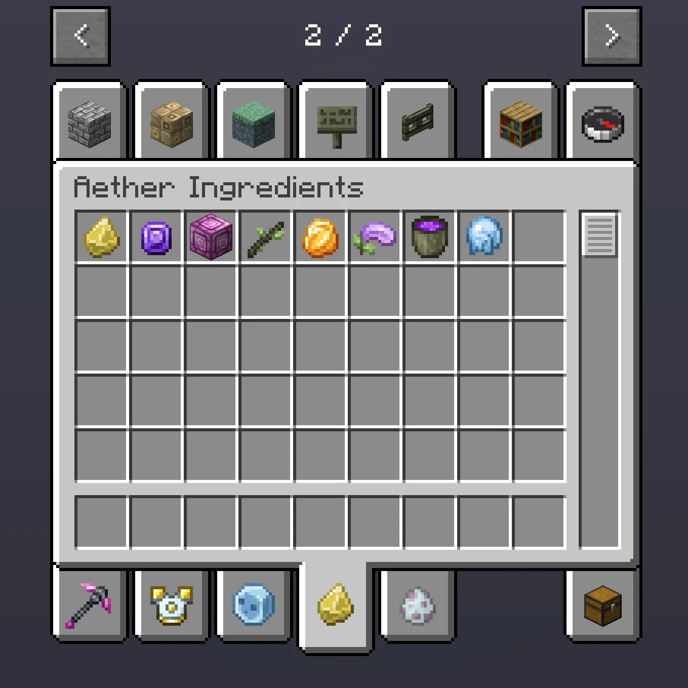 Glorified Aether, Текстуры, Minecraft