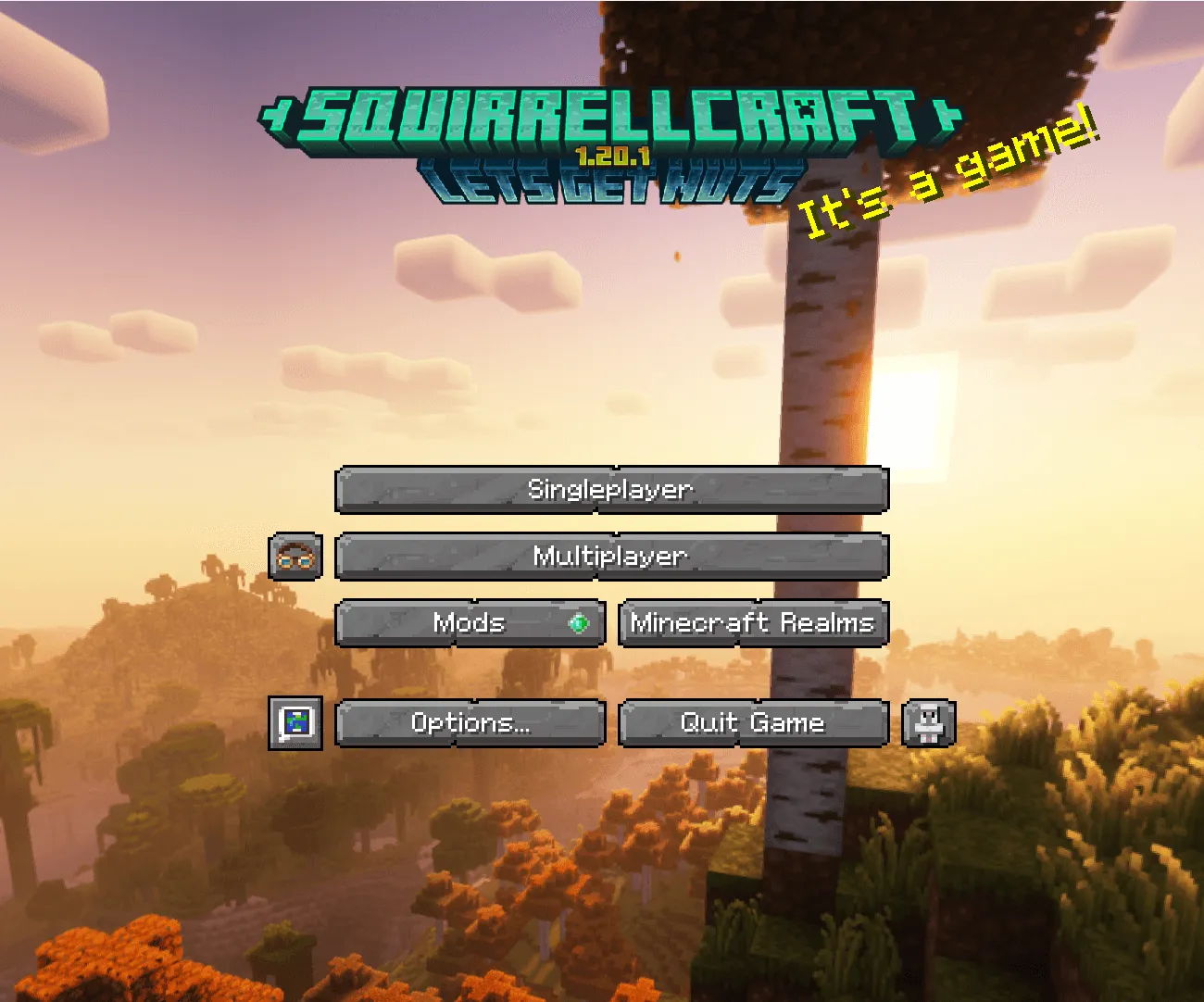 squirrellcraft menu, Текстуры, Minecraft