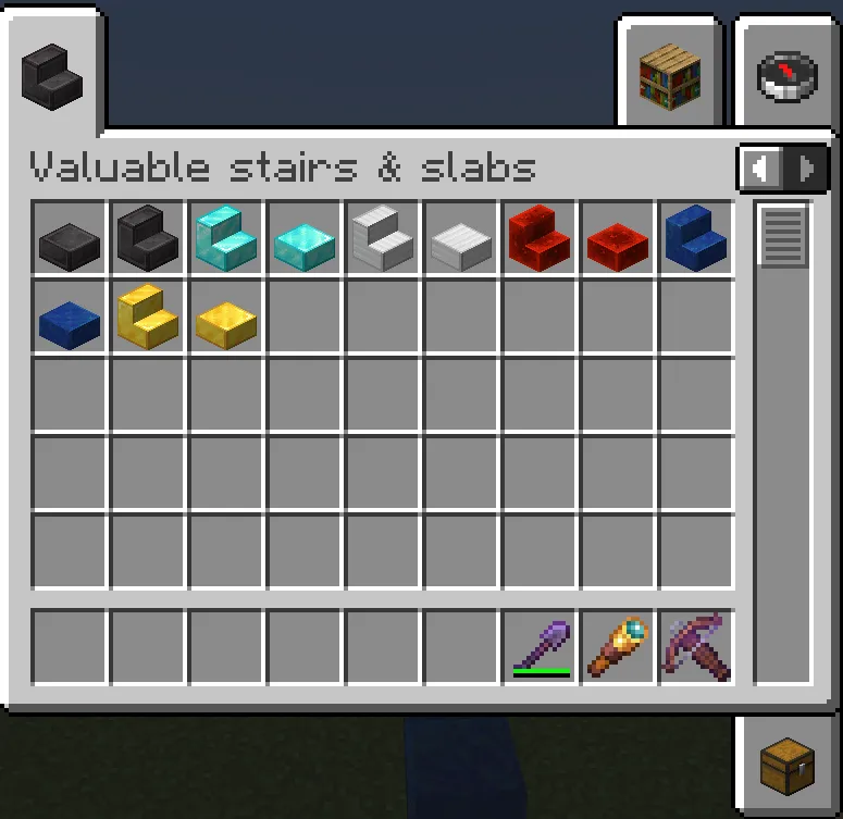 Valuable stairs and slabs — скриншот 4 (Моды, Minecraft)