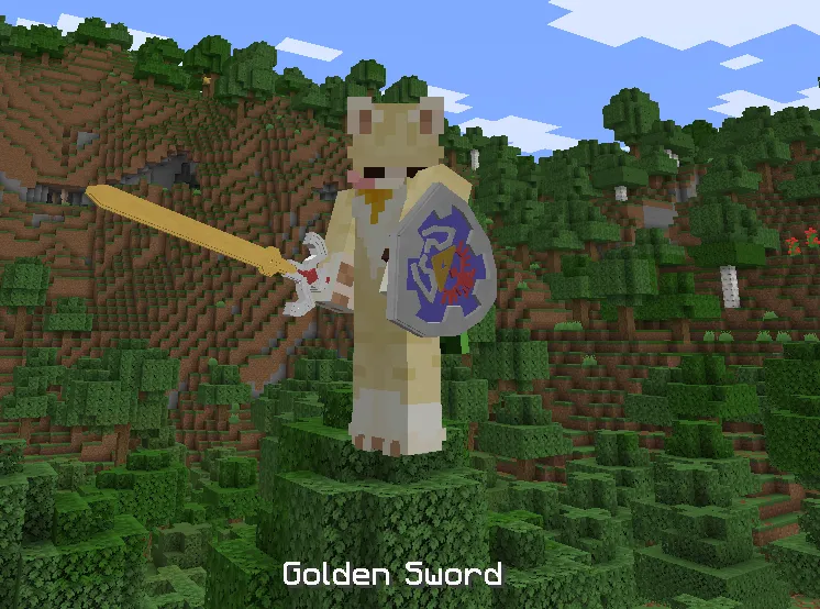 Distant Nostalgia! (a 3D swords/shield resource pack!) — скриншот 5 (Текстуры, Minecraft)
