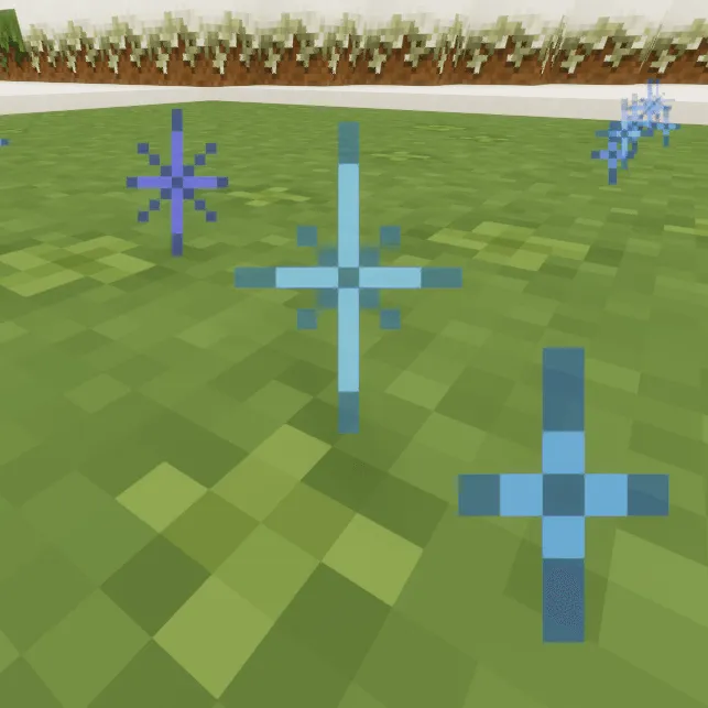 Melody's Snowflake Sparkle XP Orbs Periwinkle, Текстуры, Minecraft
