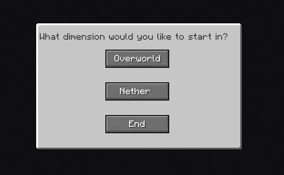 Dimension Starter, Моды, Minecraft