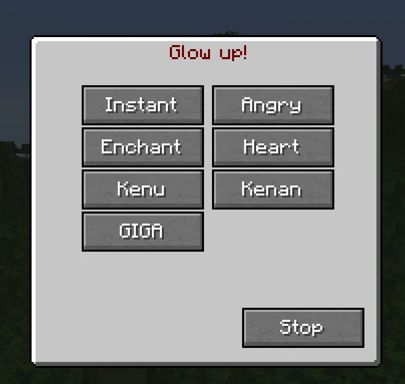 Glow Up!, Моды, Minecraft