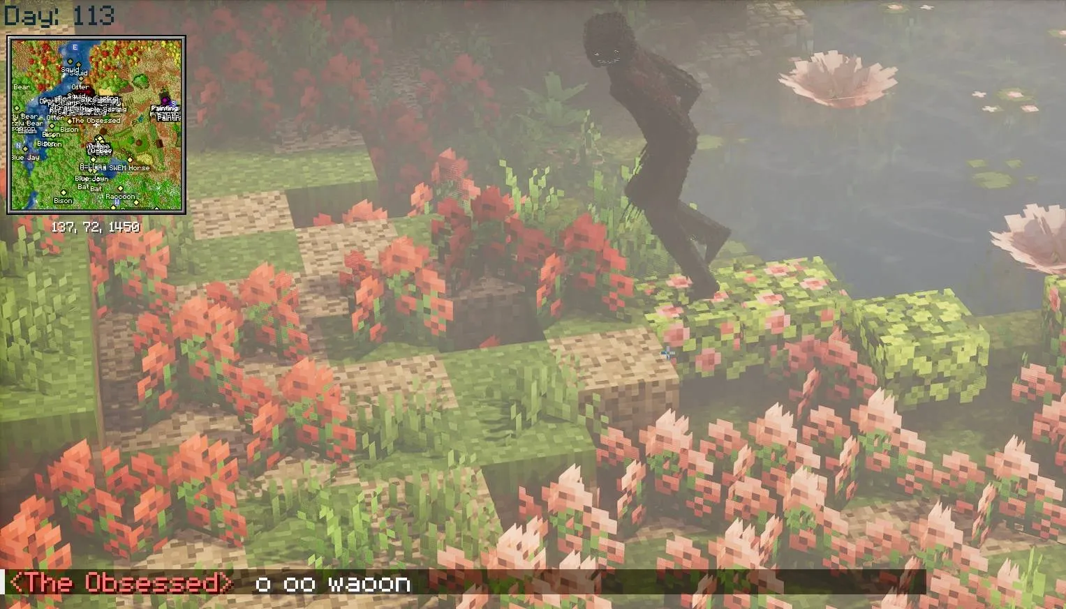 The Obsessed - Advanced Psychological Horror, Mysterious Arachnid Stalker, Моды, Minecraft