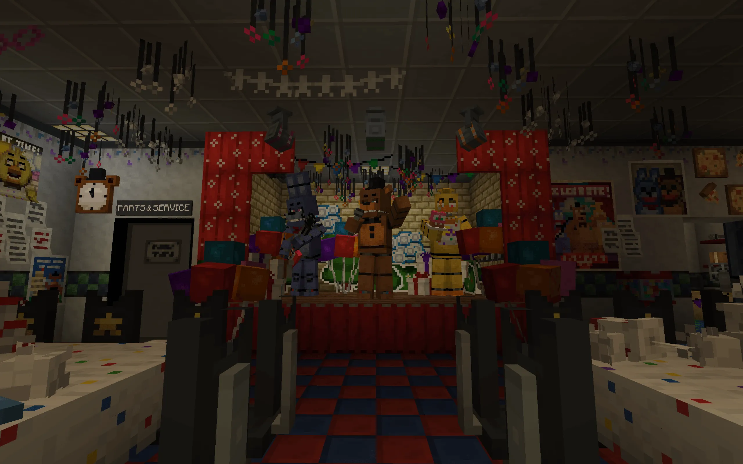 Freddy Fazbear's Pizzeria, Карты, Minecraft