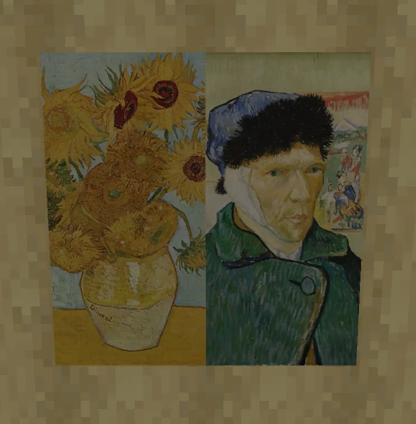 Vincent Van Gogh's Paintings — скриншот 1 (Текстуры, Minecraft)