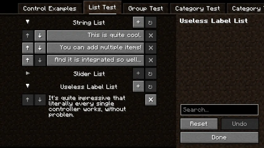 The Config Lib — скриншот 1 (Моды, Minecraft)