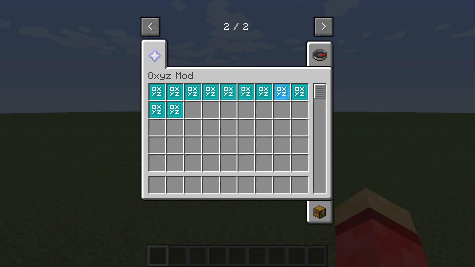 Oxyz mod, Моды, Minecraft