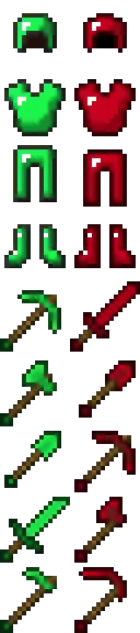 ruby/emerald Textures — скриншот 1 (Текстуры, Minecraft)