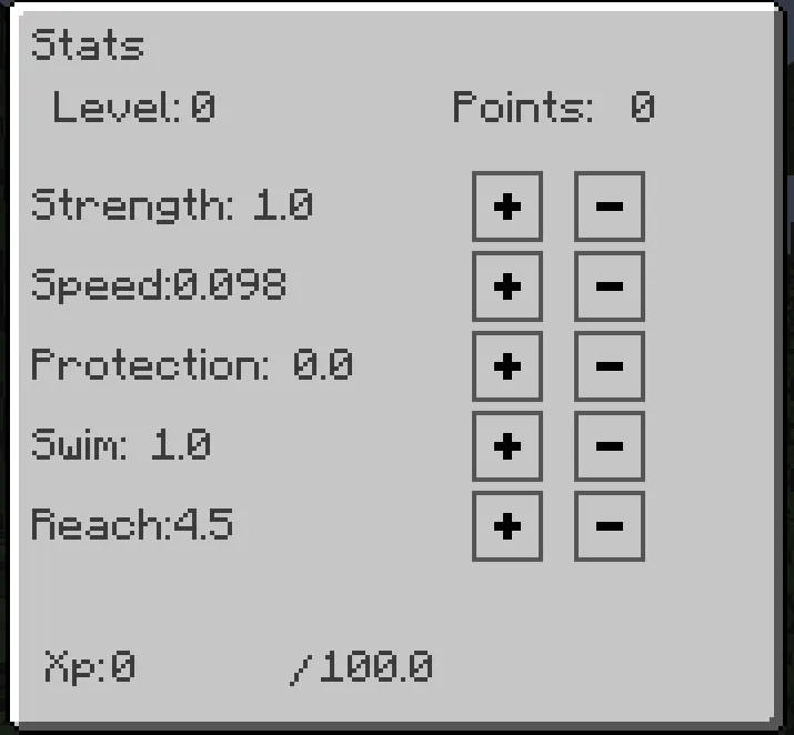 RPGZ Stats, Моды, Minecraft