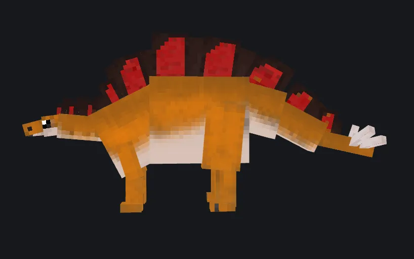 Jurassic Park Stegosaurus (For Fossils and Archeology: Revival Genesis) — скриншот 4 (Текстуры, Minecraft)
