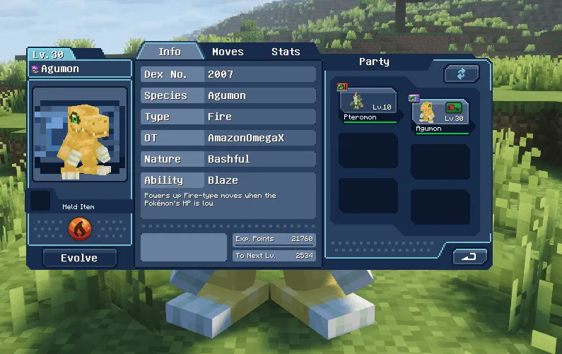 Digimod [Cobblemon] GUIs — скриншот 2 (Текстуры, Minecraft)