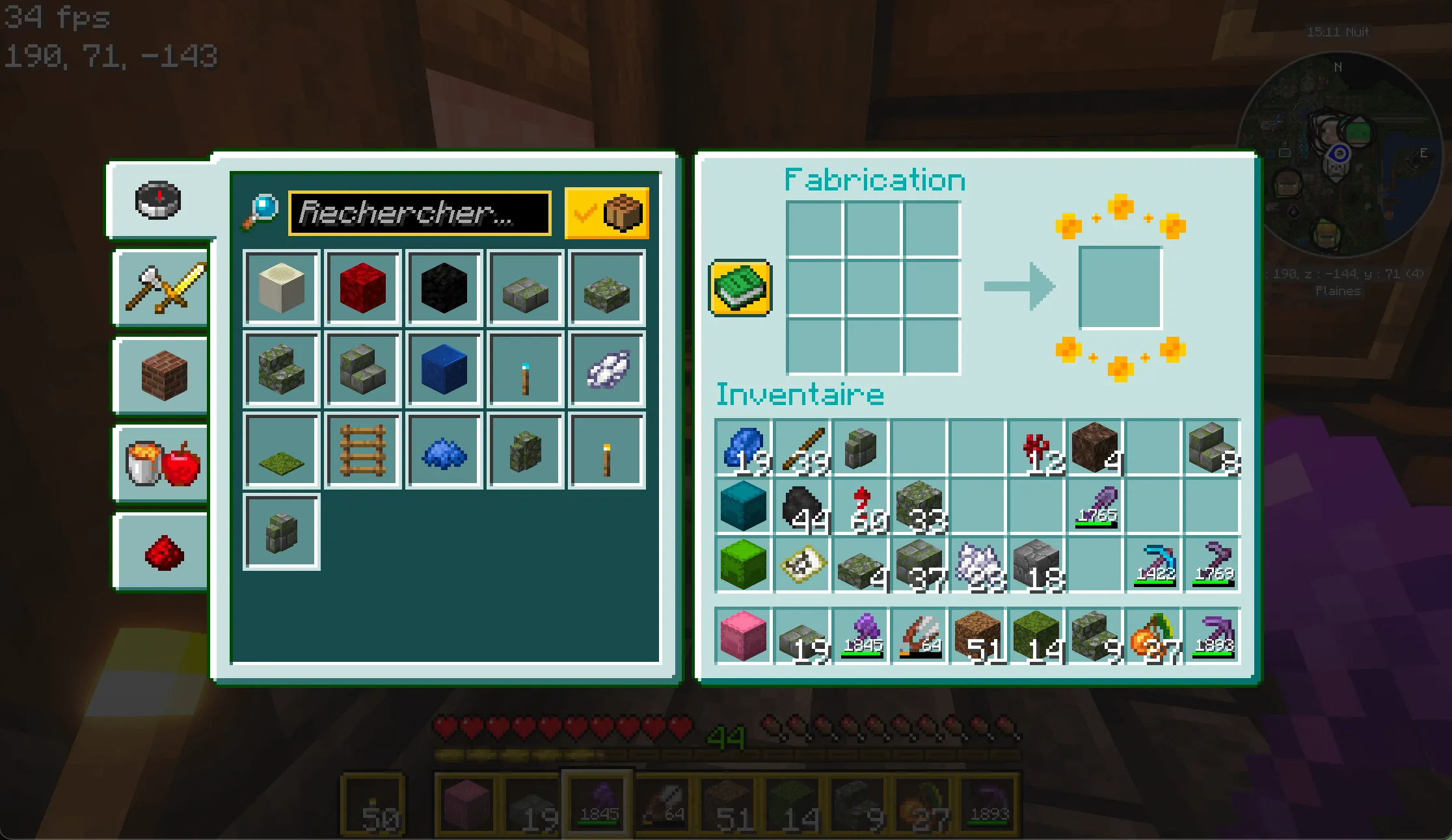 Wildflowers GUI, Текстуры, Minecraft