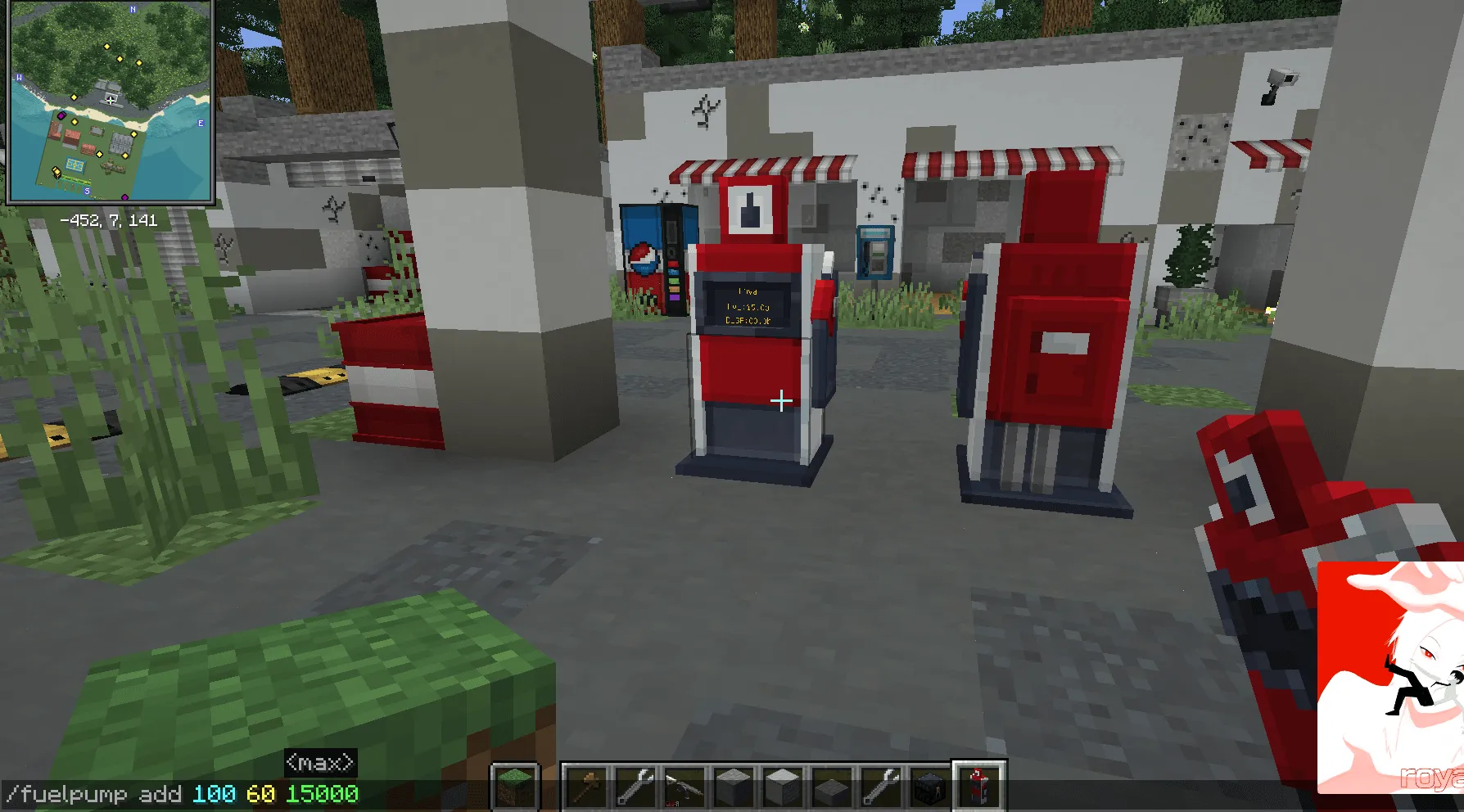 [Immersive Vehicle/IV/MTS] Fuel Pump Refill — скриншот 1 (Моды, Minecraft)