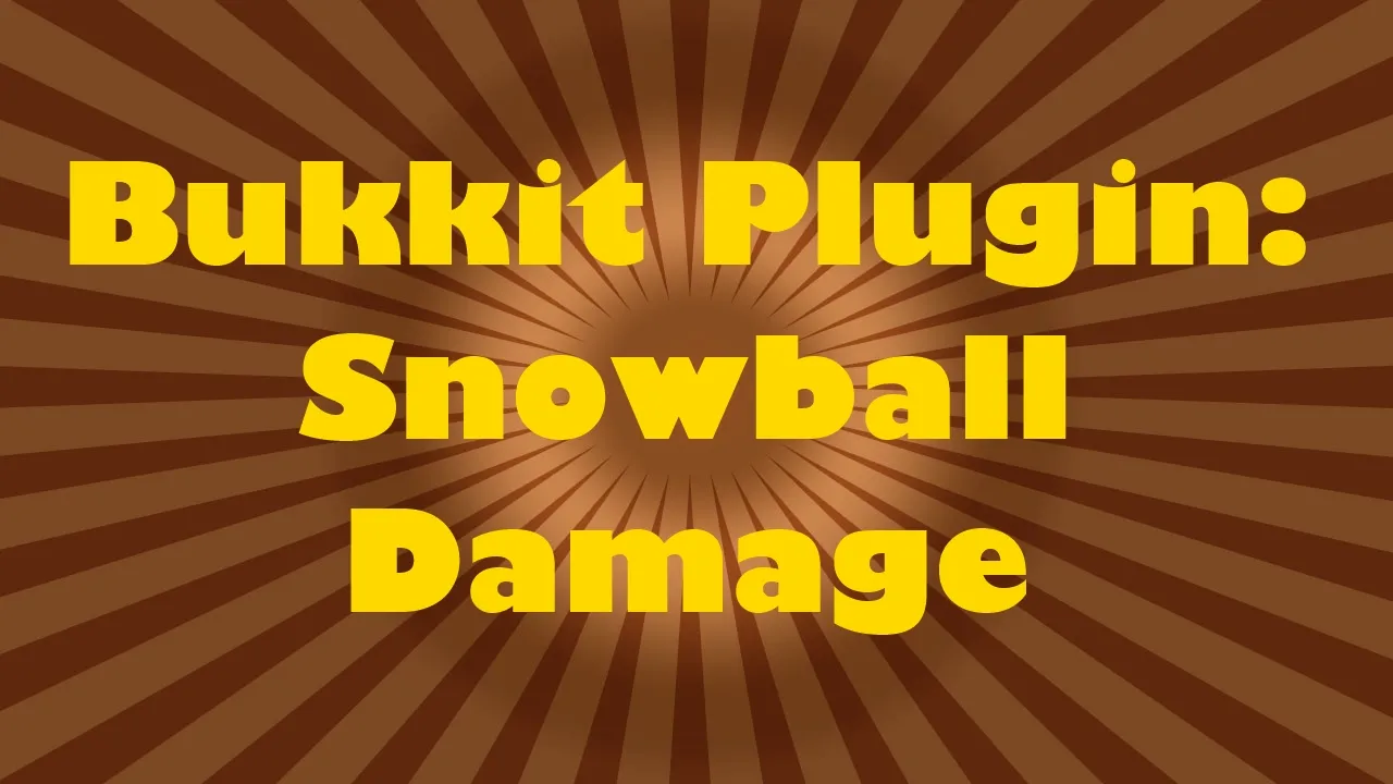 Snowball Damage — скриншот 1 (Плагины, Minecraft)