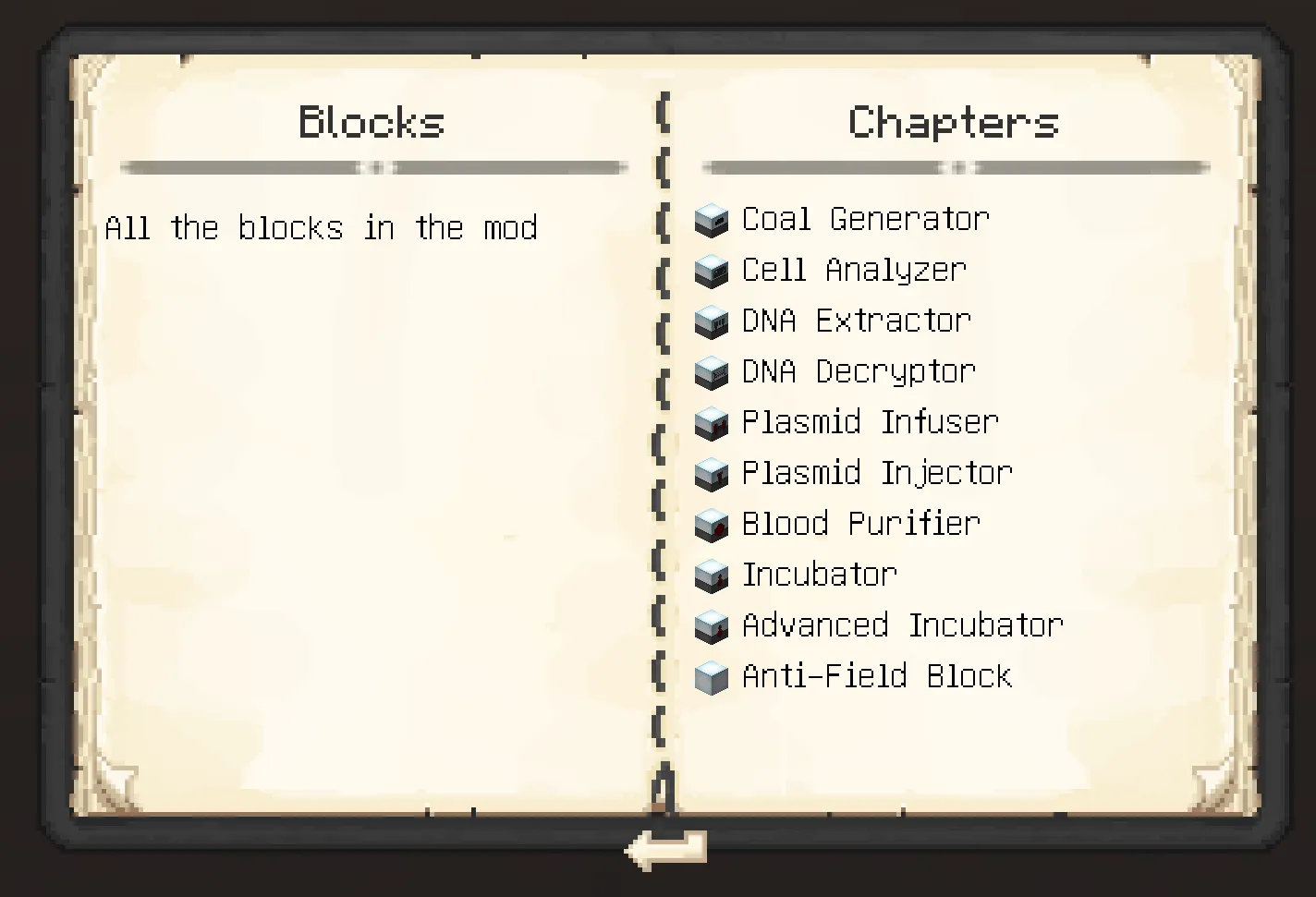 Genetics: Resequenced, Моды, Minecraft