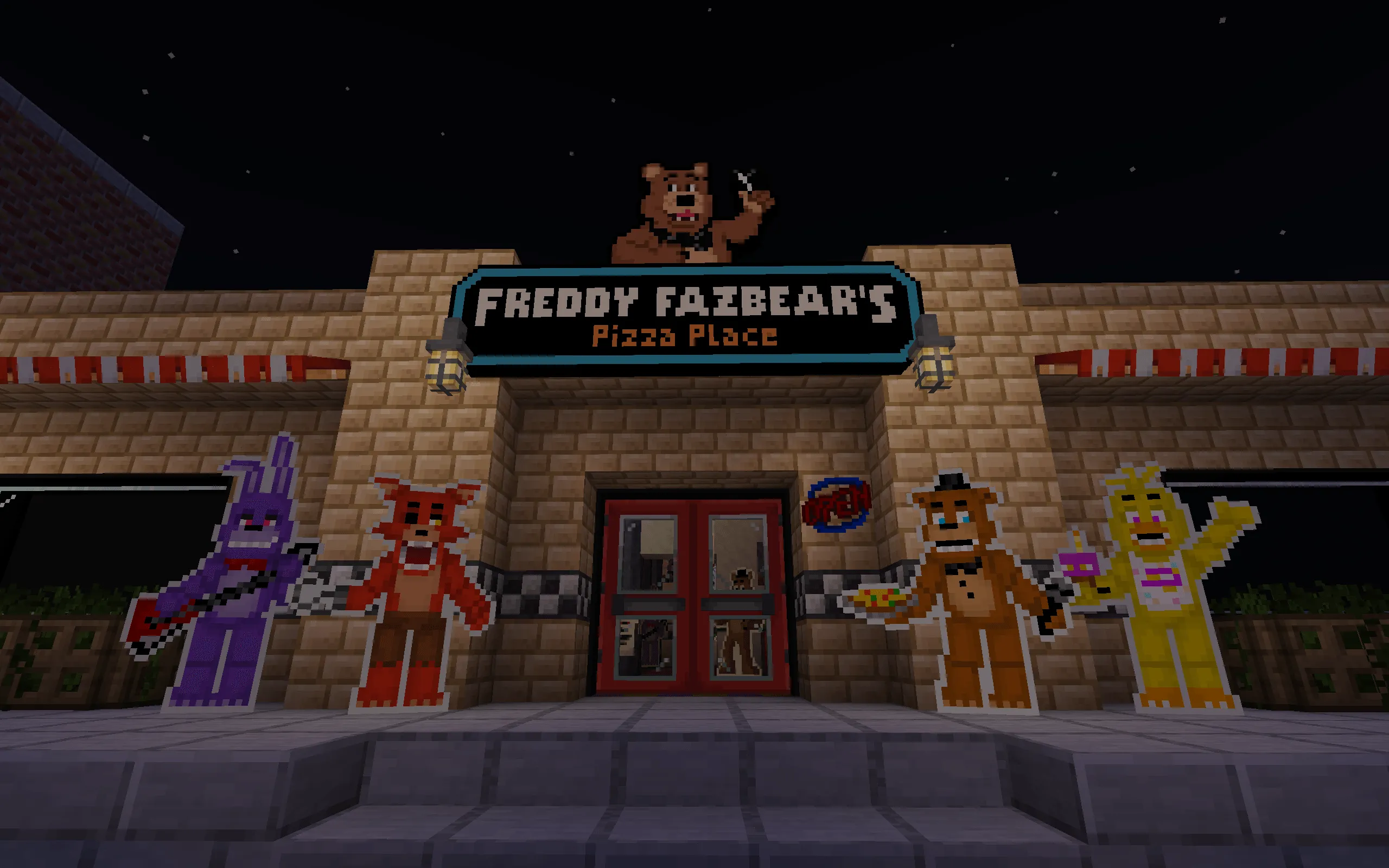 Freddy Fazbear's Pizzeria, Карты, Minecraft
