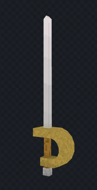 Rapier 3D model, Текстуры, Minecraft