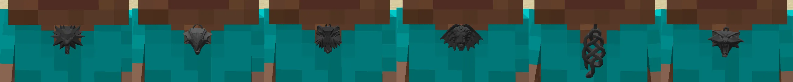 Witcher Medalions — скриншот 3 (Моды, Minecraft)