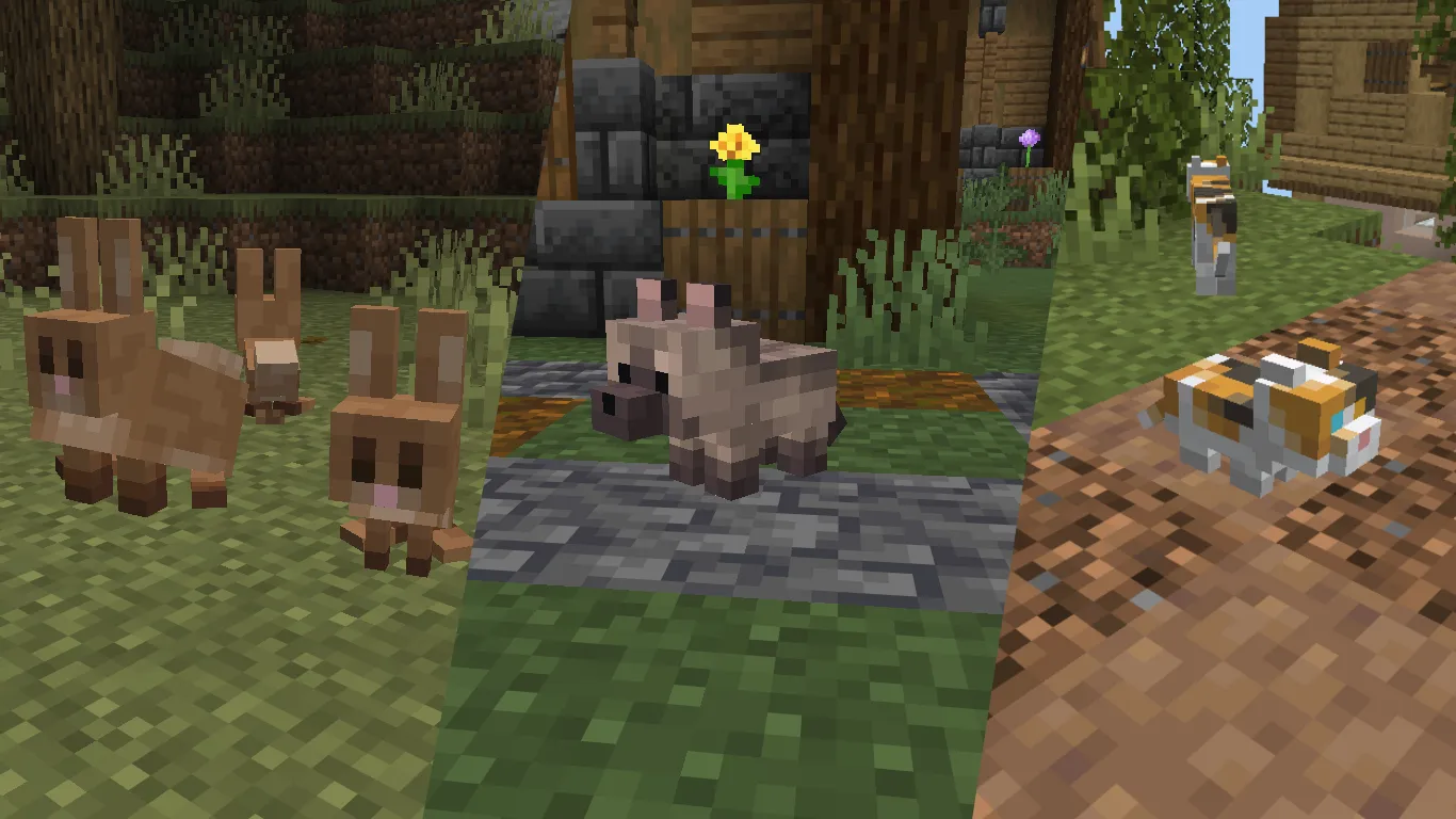 Baby Animals and Rabbit model backport, Текстуры, Minecraft