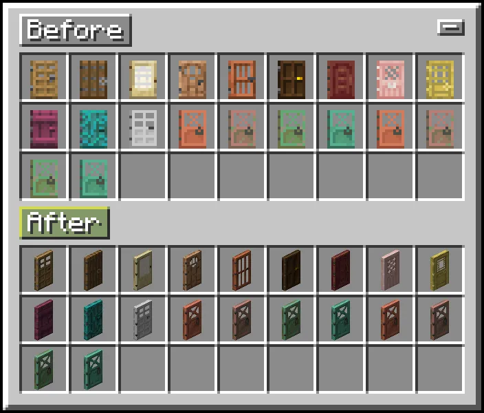 Item Model Consistency, Текстуры, Minecraft