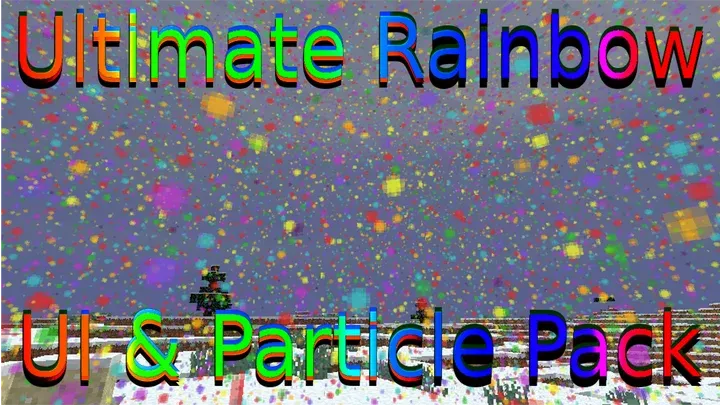 Ultimate Rainbow UI, Particles & More! — скриншот 1 (Текстуры, Minecraft)