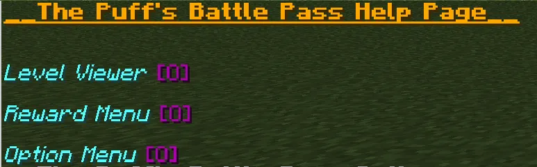 The Puff's Battlepass — скриншот 3 (Дата-паки, Minecraft)