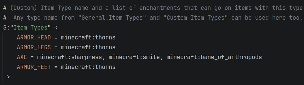 EnchantmentControl, Моды, Minecraft