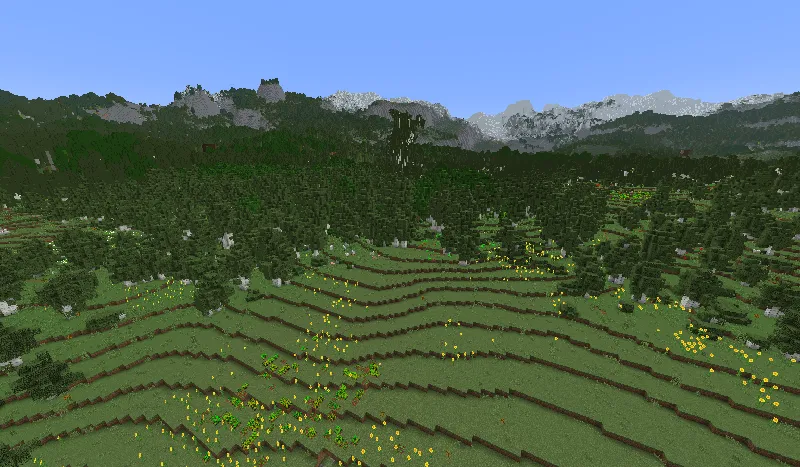 Big Globe Optimized (FABRIC) — скриншот 1 (Модпаки, Minecraft)