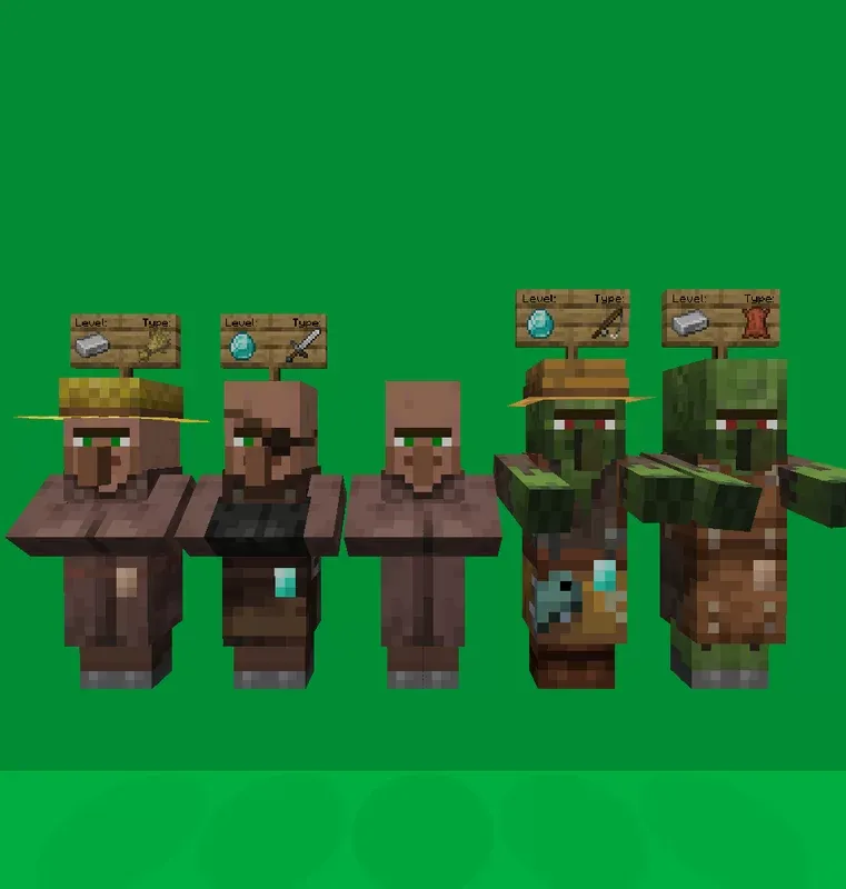 Shiny's Villager Stats, Текстуры, Minecraft