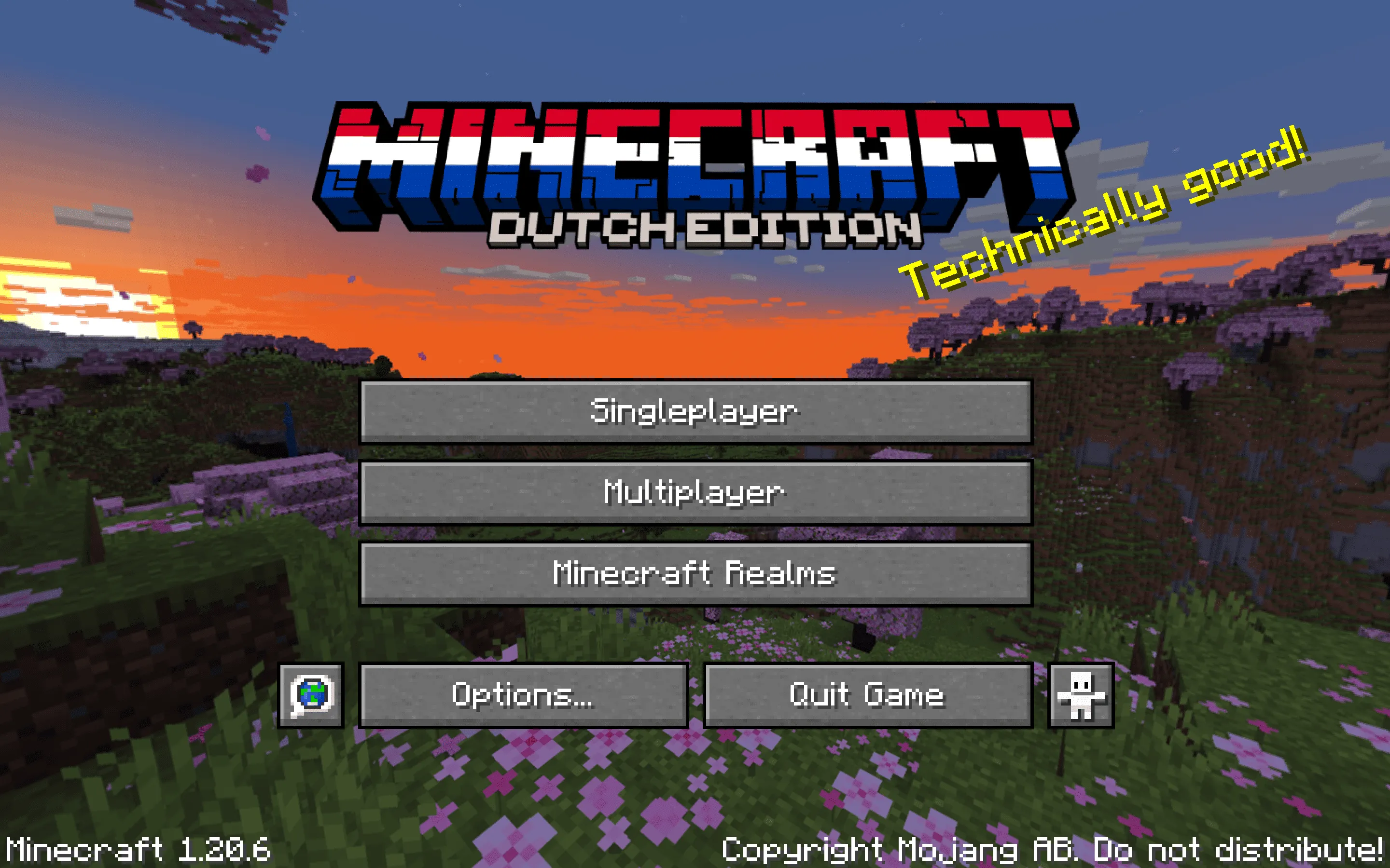 Dutch Title Menu - Country Flag Edition — скриншот 1 (Текстуры, Minecraft)