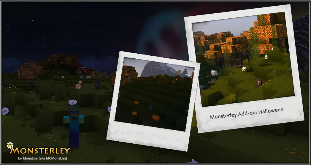 Monsterley Add-on: Halloween — скриншот 2 (Текстуры, Minecraft)