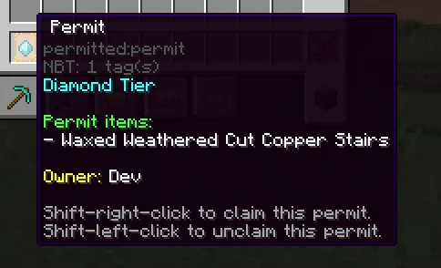 Permitted, Моды, Minecraft