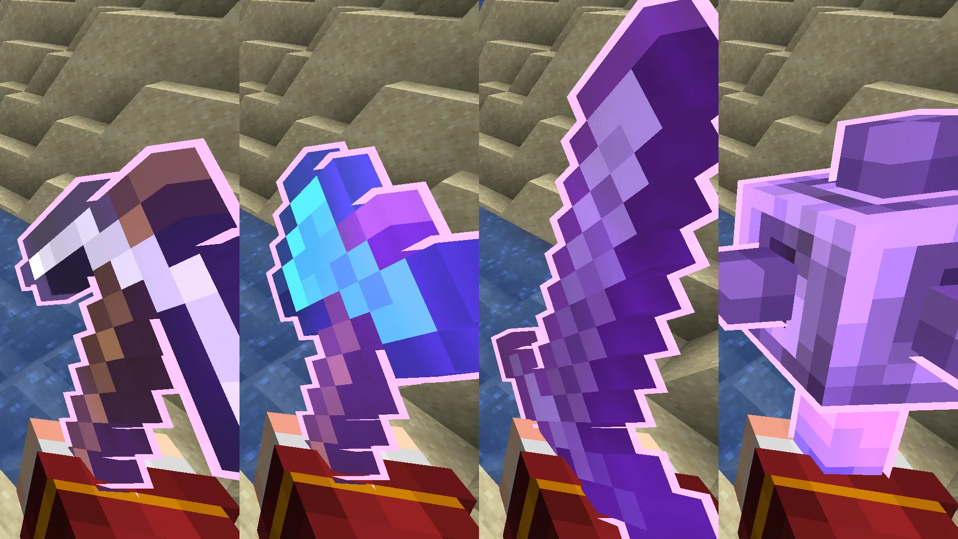 Enchantment Glows, Текстуры, Minecraft